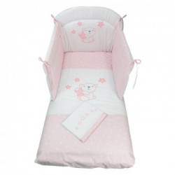 Baby Idea - Piumone + Kit lenzuolino Little Stelle Rosa 30350/SR
