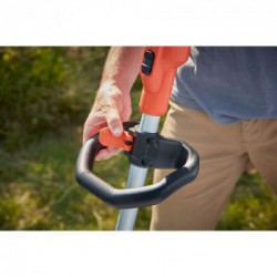Black+Decker BCSTE636L1-QW - Tagliabordi a Batteria, 36 V, 2,5 Ah, Taglio 33 cm, Filo Nylon 1,6 mm, Manico Telescopico