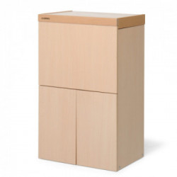 Foppapedretti LoStiro - Asse da Stiro a Scomparsa, Mobile con Piano d'appoggio con Ruote, Naturale