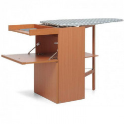 Foppapedretti LoStiro - Asse da Stiro a Scomparsa, Mobile con Piano d'appoggio con Ruote, Noce