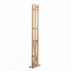 Foppapedretti 9900415306 Snake 60 - Appendiabiti Chiudibile con Supporto per Ometti, Naturale