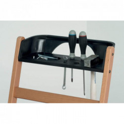 Foppapedretti LaScala 6 - Scala a 6 Gradini con Ruote, Portata Max 120 Kg, Noce