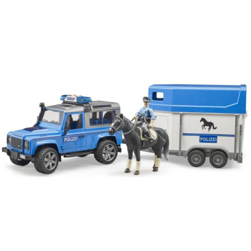 BRUDER Land Rover Defender Polizia Con...