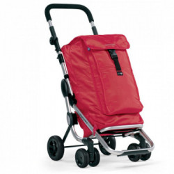 Foppapedretti 9702000300 Go Up - Carrello Portaspesa, 48x40xh110 cm, Alluminio, Rosso