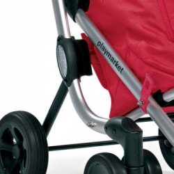 Foppapedretti 9702000300 Go Up - Carrello Portaspesa, 48x40xh110 cm, Alluminio, Rosso