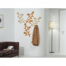 Foppapedretti Appendialbero - Appendiabiti da Parete, 3 Ganci, Bianco