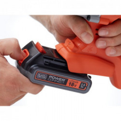 Black Decker BDC900E2K - Trapano/Tassellatore 18V SDS, 2.5 Ah, Litio, 2 Batterie, Mandrino a cremagliera, in Valigetta