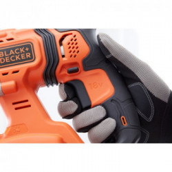Black Decker BDC900E2K - Trapano/Tassellatore 18V SDS, 2.5 Ah, Litio, 2 Batterie, Mandrino a cremagliera, in Valigetta