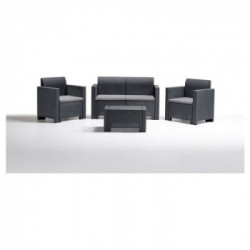 Bica Set 4pz.Nebraska2 Antracite c/cus.9067.4