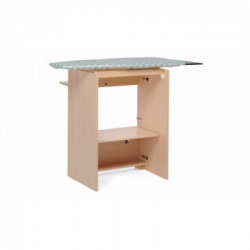 Foppapedretti Stiraemolla - Mobile con Piano da Stiro e d'Appoggio a Scomparsa con Ruote, Naturale