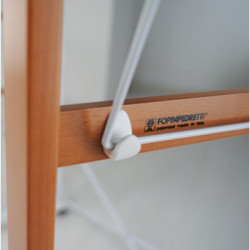 Foppapedretti Allungo - Stendibiancheria Allungabile, Ruote con Freno, Noce