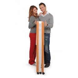 Foppapedretti Allungo - Stendibiancheria Allungabile, Ruote con Freno, Noce