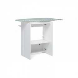 Foppapedretti Stiraemolla - Mobile con Piano da Stiro e d'Appoggio a Scomparsa con Ruote, Bianco