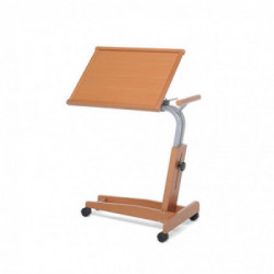 Foppapedretti 9900381506 Siesta - Carrello con Ripiano Regolabile e Inclinabile, Noce