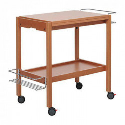Foppapedretti 9900329106 Newton - Carrello Portavivande con Griglie in Metallo, Noce