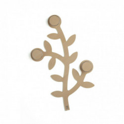 Foppapedretti Appendialbero - Appendiabiti da Parete, 3 Ganci, Naturale