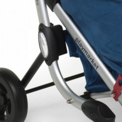 Foppapedretti 9702001400 Go Up - Carrello Portaspesa, 48x40xh 110 cm, Navy