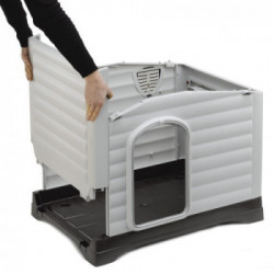 Ferplast 87253099 - Dogvilla 70, Cuccia per Cane in Resina Termoplastica, Taglia S
