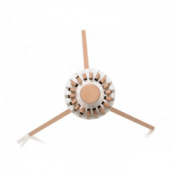 Foppapedretti Octopus - Stendino a Raggiera con 18 Raggi Estraibili in Legno di Faggio, Naturale