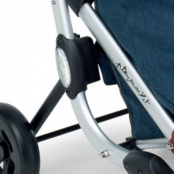 Foppapedretti 9702001100 Go Up - Carrello Portaspesa, 48x40xh110 cm, Alluminio, Blue Jeans