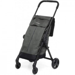 Foppapedretti Go Fast - Carrello Portaspesa Pieghevole, Portata 20 Kg, Grigio