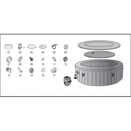 Bestway Lay-Z-Spa Palm Springs AirJet 1.96m x 71cm