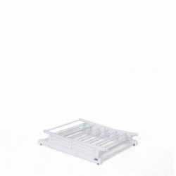 Foppapedretti Stendipiù - Stendibiancheria con Sistema di Apertura a Pantografo, 2 Altezze, Bianco