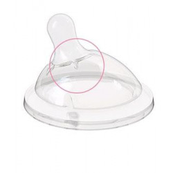 Chicco Step Up - Tettarella in Silicone, Natural Feeling, 0M+