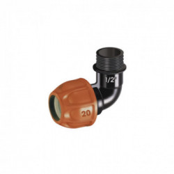 CLABER INTER. 20MM GOMITO 1/2 M  90324