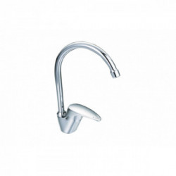 IDRO-BRIC SCARUB0113CR - Rubinetto Lavello Bocca Alta, Acciaio Inossidabile