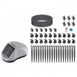 Kit irrigazione a goccia Aqua Magic System a celle solari completo di gocciolatori e tubo Gardenlife