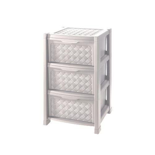 Cassettiera Arianna 3 cassetti angora