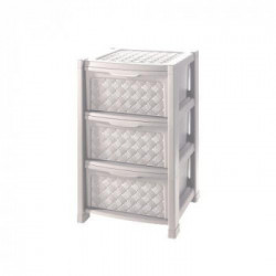 Cassettiera Arianna 3 cassetti angora