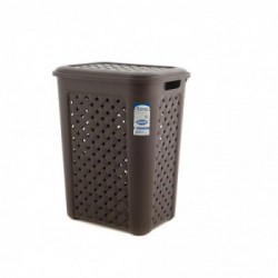 Tontarelli - Portabiancheria Arianna, Traforato, 50Lt, Wengè