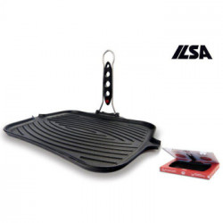Ilsa 245 Dietella Go - Bistecchiera Rettangolare con Indicatore Termico, 28 x 36 cm
