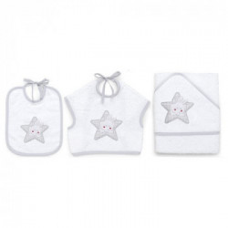Italbaby - Set 3pz Spugna Star Grey 15.5020.208