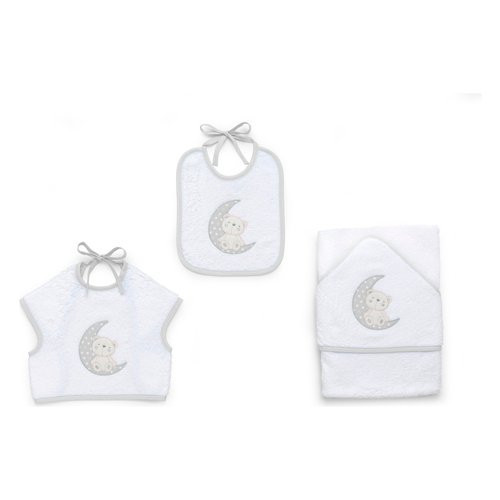 Italbaby - Set 3pz Spugna Moon Grey 15.5020.408