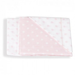 Italbaby - Set Letto 3pz.Pois Rosa 020.1005.001