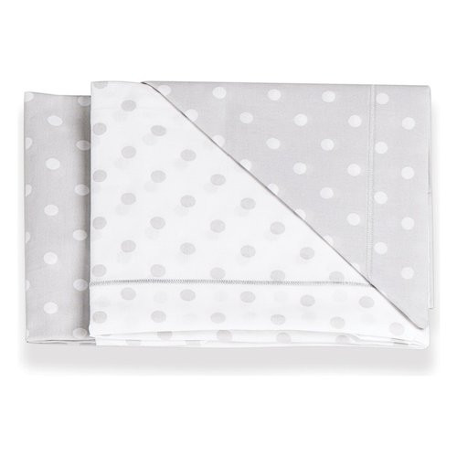 Italbaby - Set Letto 3pz.Pois Grey 020.1005.004