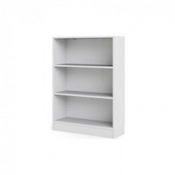 Tvilum Basik Libreria 3 Vani, Regolabili, 79x26,7x107,2 cm, Bianco