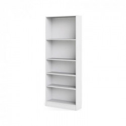 Tvilum Basik Libreria, 5 Vani Regolabili, 79x26,7x203,2 cm, Bianco