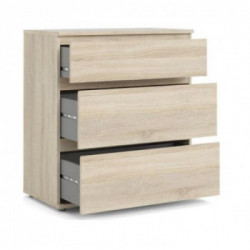 Tvilum Nova Cassettiera, 3 Cassetti, 76,8x40x83,7 cm, Rovere