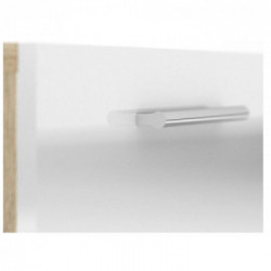 Tvilum Pepe, Comodino, 2 Cassetti con Maniglia, 40,2x40x42,3 cm, Bianco e Rovere