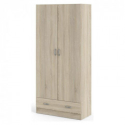 Tvilum Space Armadio, 2 Ante Battenti, 1 Cassetto, 3 Ripiani, 79,4x35,7x170,4 cm, Rovere