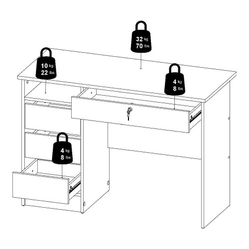 Tvilum Function Plus White Scrivania 4...
