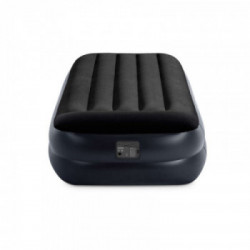 INTEX 64122 - MATERASSO DURA-BEAM PILLOW REST SINGOLO CON TECNOLOGIA FIBER TECH, POMPA ELETTRICA INCORPORATA 99X191X42 CM I.3