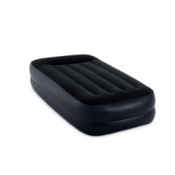 INTEX 64122 - MATERASSO DURA-BEAM PILLOW REST SINGOLO CON TECNOLOGIA FIBER TECH, POMPA ELETTRICA INCORPORATA 99X191X42 CM I.3