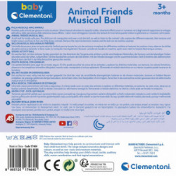 Clementoni Animal friends Musical ball