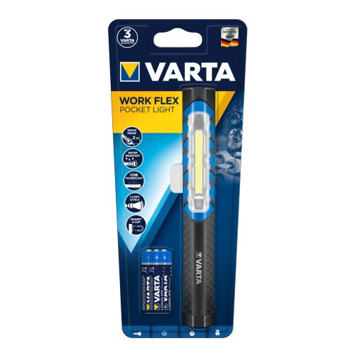 Varta 85131000 Torcia a mano Nero COB LED