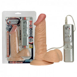 NMC Romantic Charmer - Vibratore Realistico con Testicoli, Ventosa, Telecomando